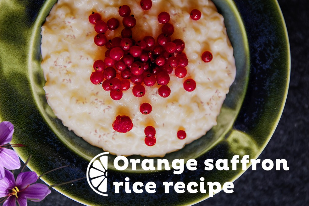Orange saffron rice recipe
