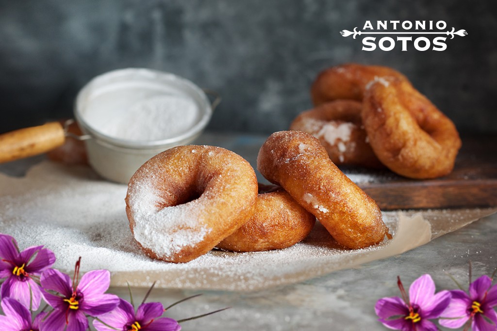 Anise Doughnuts with Saffron