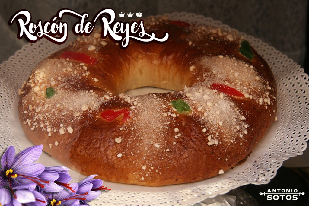 Receta de Roscón de Reyes con azafrán