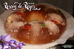 Receta de Roscón de Reyes con azafrán
