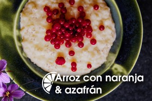 Receta de arroz con naranja al azafrán.