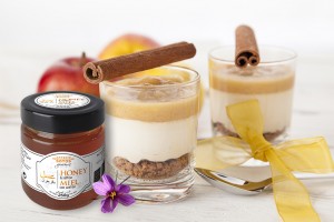 Roasted Apple with Saffron Honey