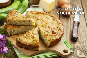 Pastel templado de Calabacín al Azafrán
