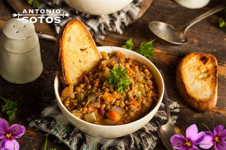 Lentils, if that's what you want great and if not ... With vegetables and saffron