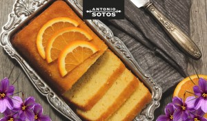 Bizcocho de Navidad con azafrán y naranja