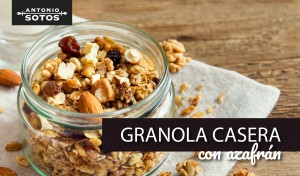 Cómo hacer granola casera saludable aromatizada con azafrán