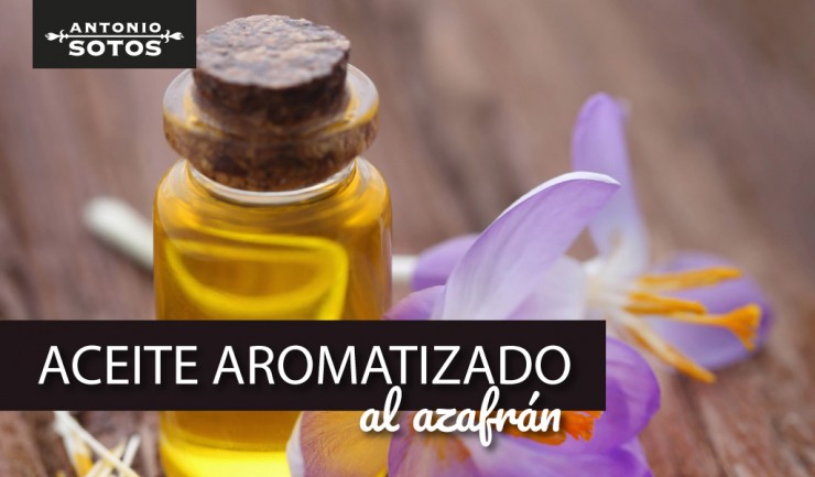 Aceite aromatizado con azafrán, una delicatesen casera