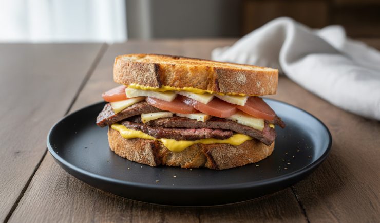 sandwich-con-azafran-presa-iberica-peras-vino-queso-idiazabal